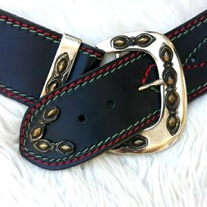 VTG EUC LA SQUADRA LEATHER SLING BELT